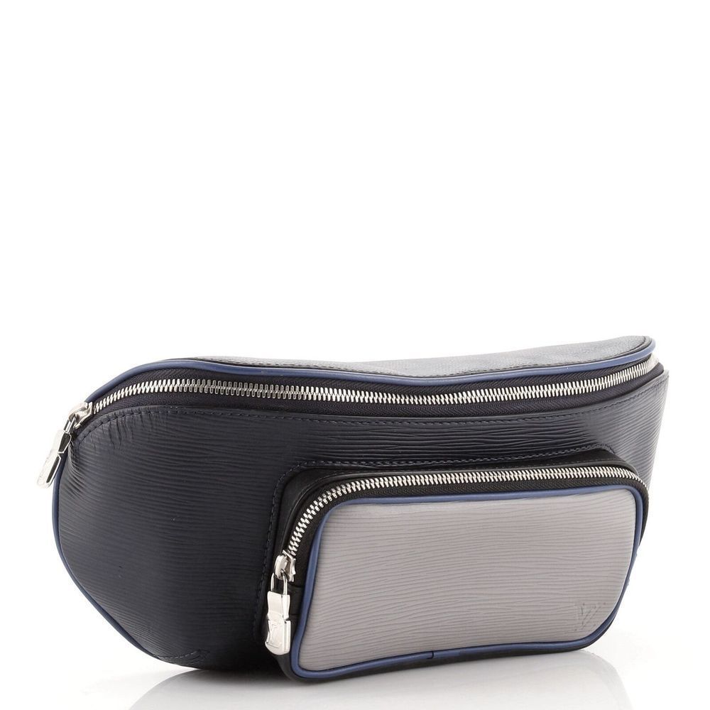 Louis Vuitton Black Blue Multicolor Damier Graphite Epi Leather Bum Bag